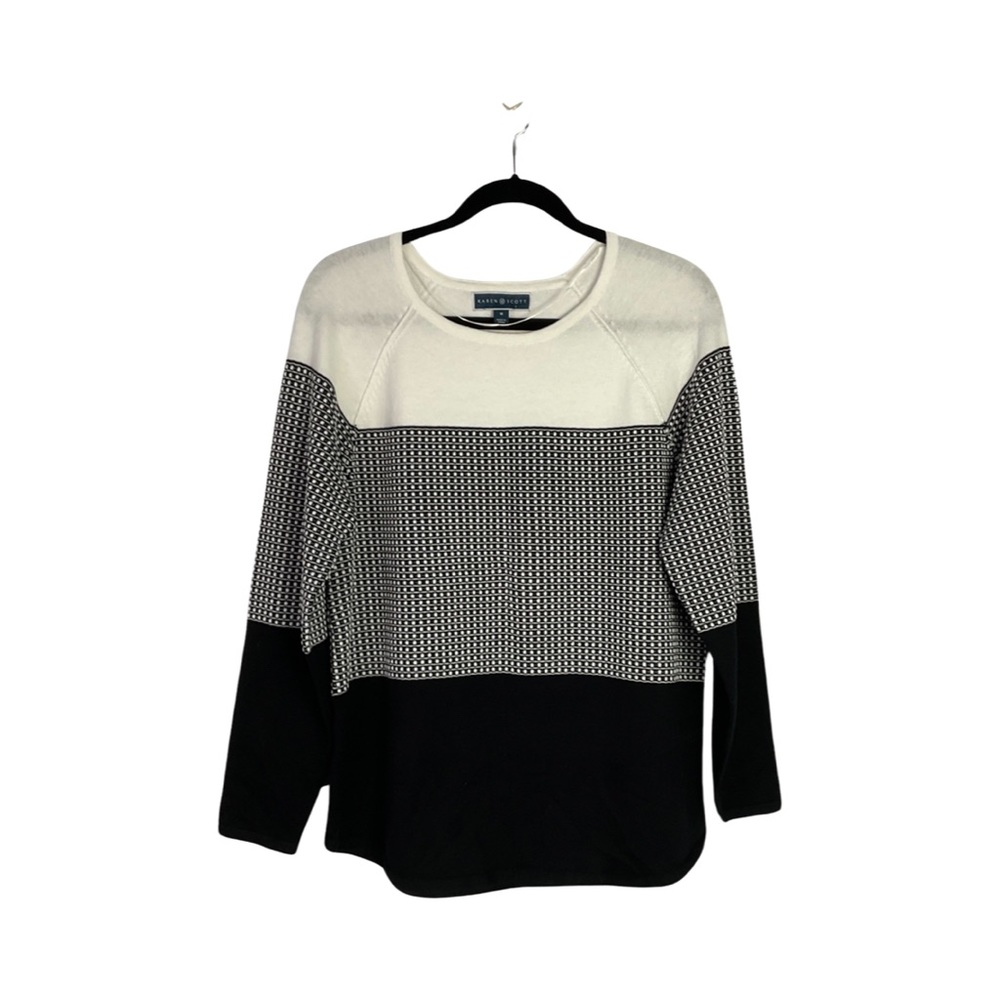 Karen Scott Curved Hem Sweater NWT